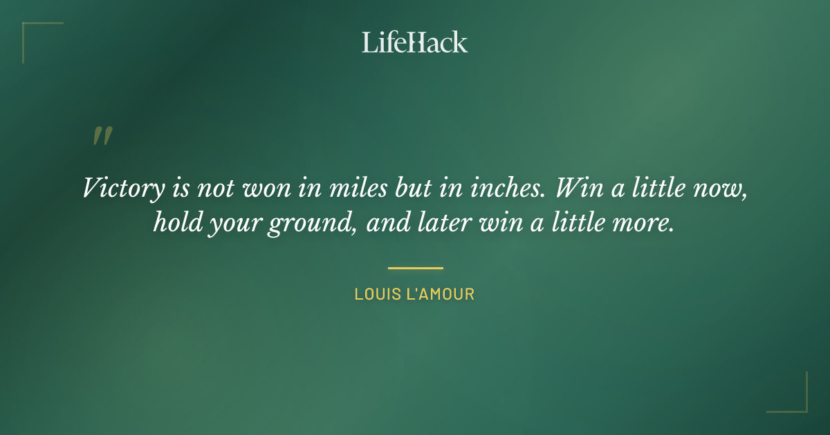 Quote by Louis L'Amour