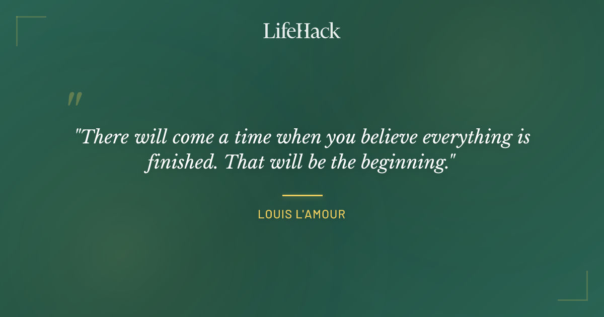Quote by Louis L'Amour