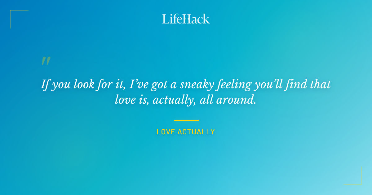 Quote by Love Actually