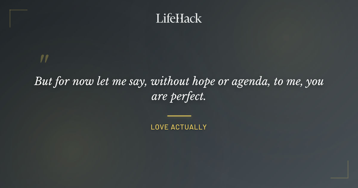 Quote by Love Actually
