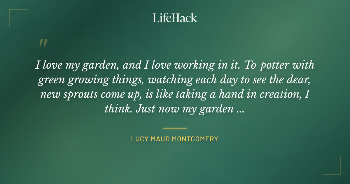 Quote by Lucy Maud Montgomery