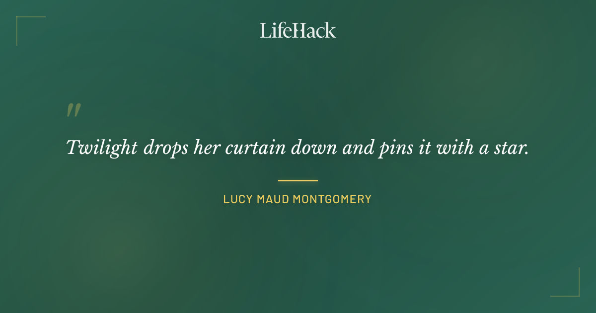 Quote by Lucy Maud Montgomery