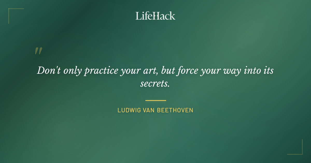 Quote by Ludwig van Beethoven