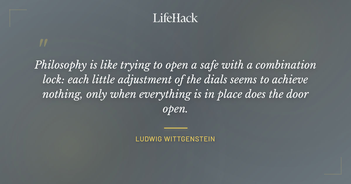Quote by Ludwig Wittgenstein