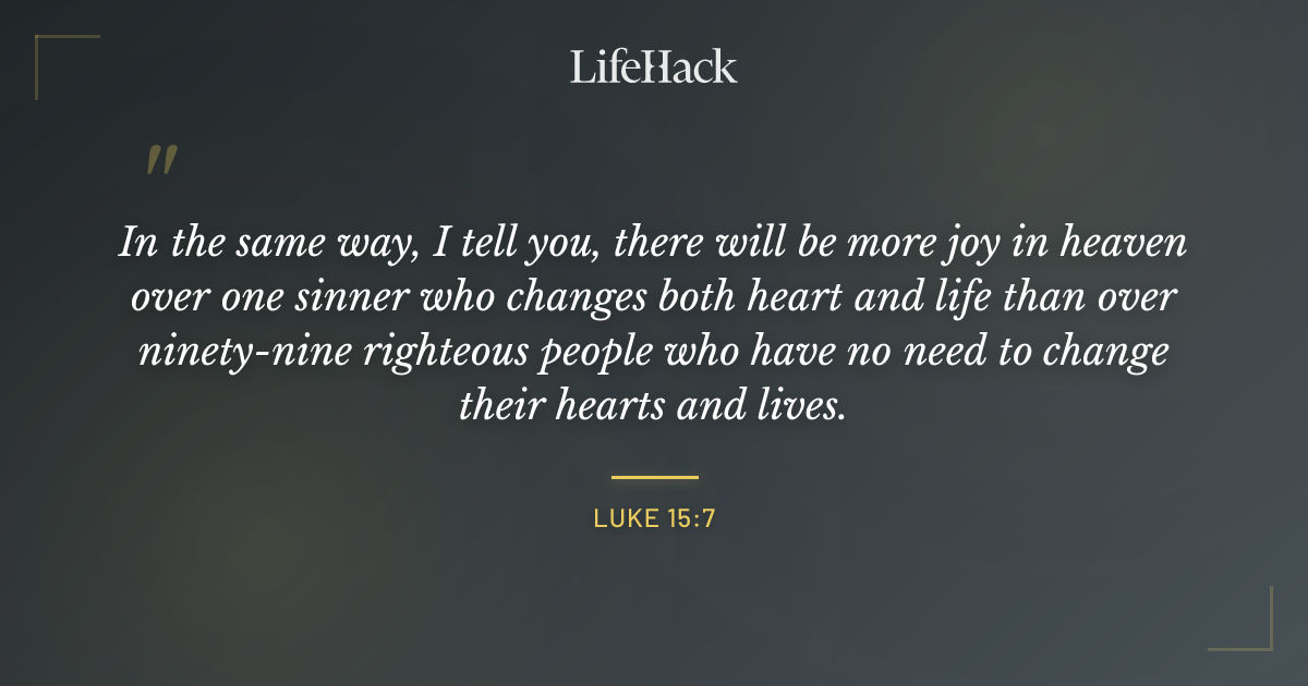 Quote by Luke 15:7