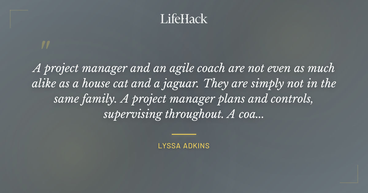 Quote by Lyssa Adkins