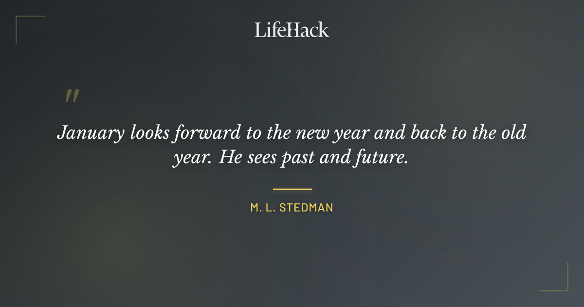Quote by M. L. Stedman