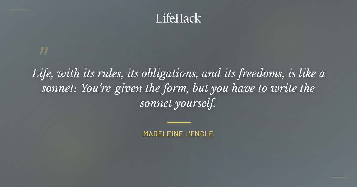 Quote by Madeleine L'Engle