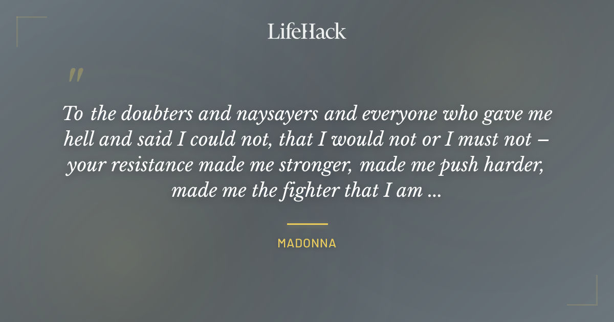 Quote by Madonna