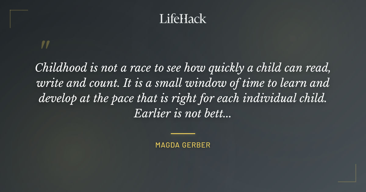 Quote by Magda Gerber