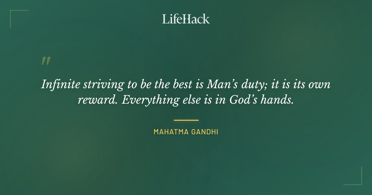 Quote by Mahatma Gandhi