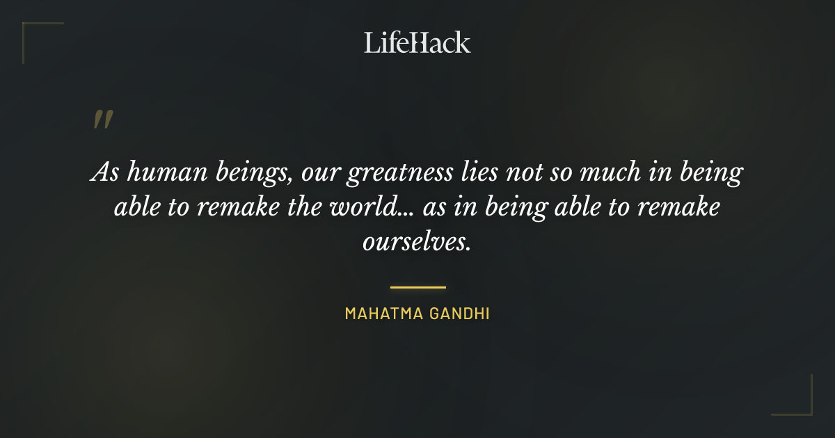 Quote by Mahatma Gandhi