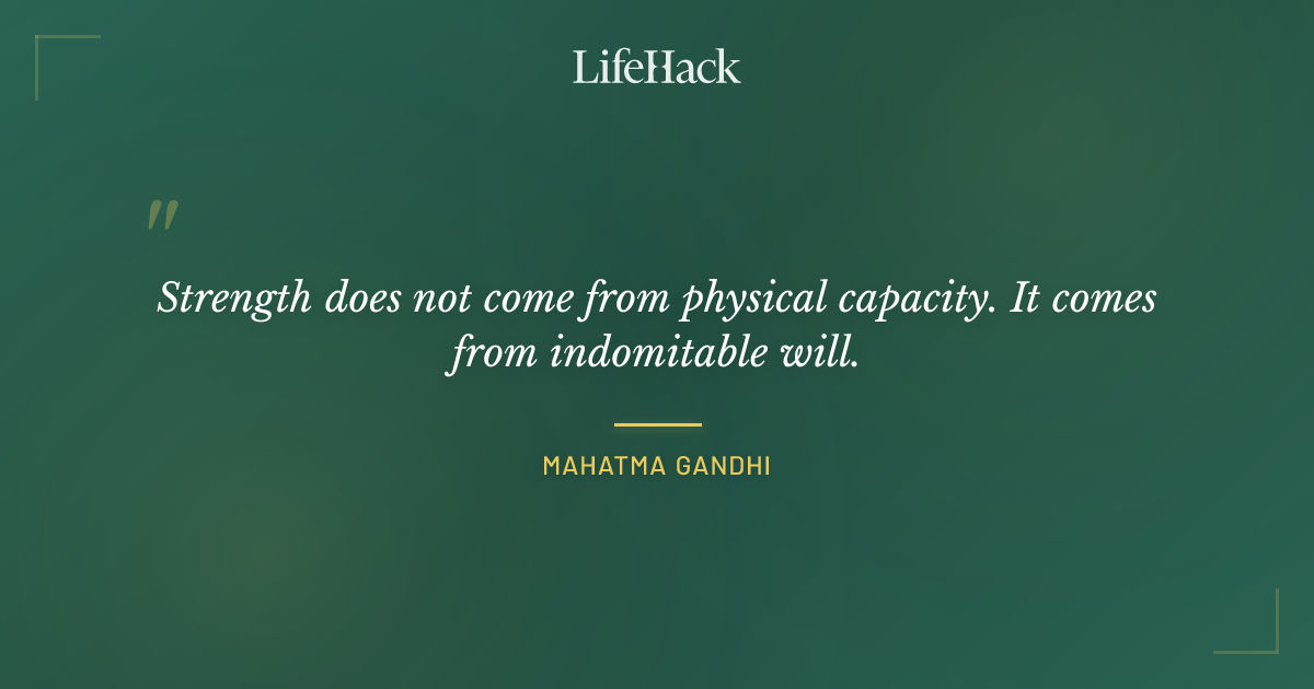 Quote by Mahatma Gandhi