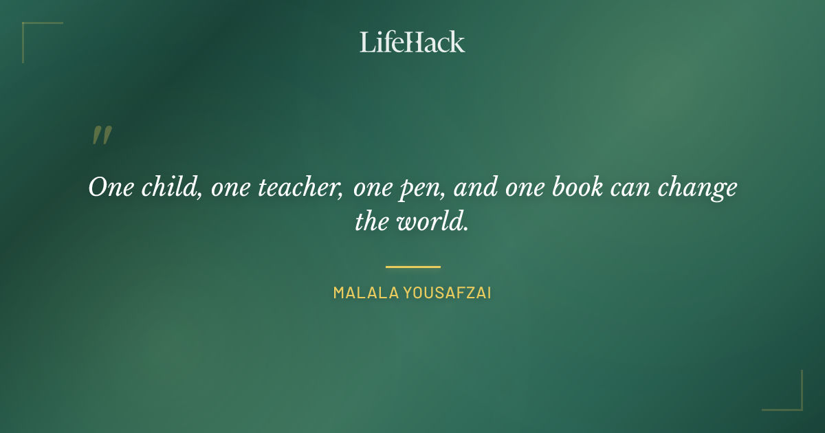 Quote by Malala Yousafzai