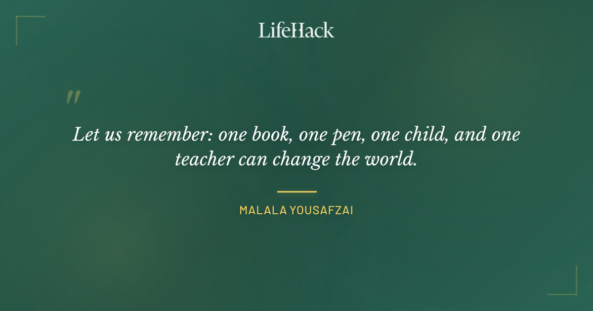 Quote by Malala Yousafzai