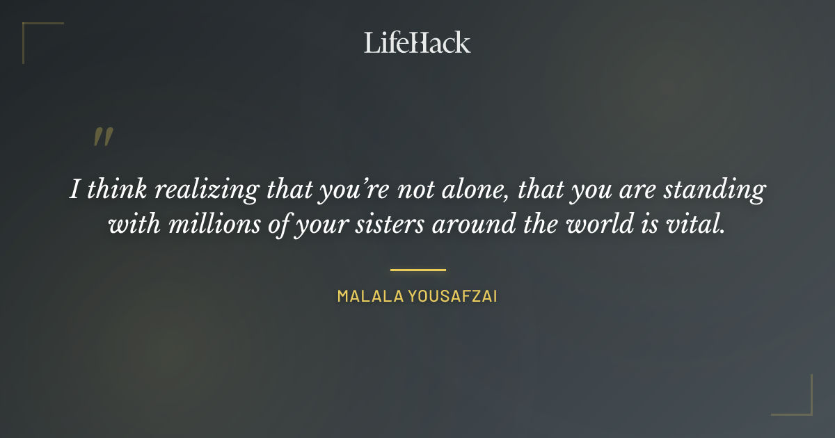 Quote by Malala Yousafzai