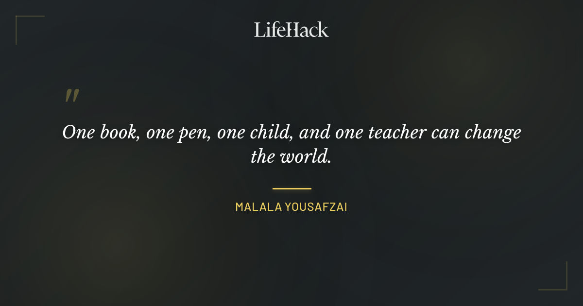 Quote by Malala Yousafzai
