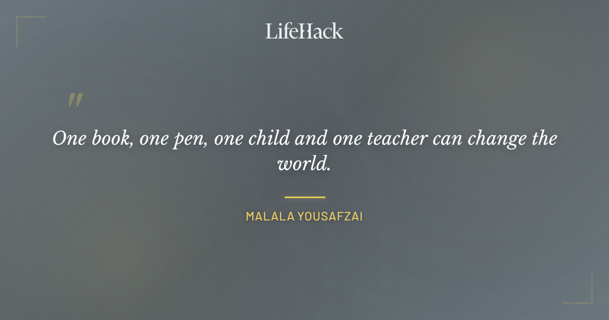 Quote by Malala Yousafzai