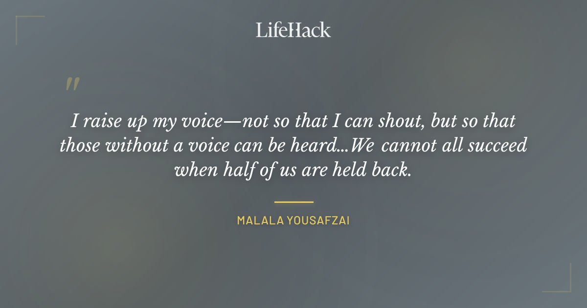 Quote by Malala Yousafzai