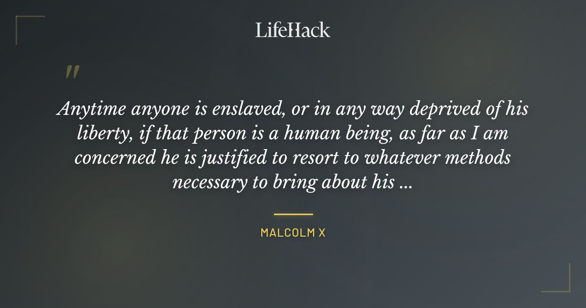 Quote by Malcolm X