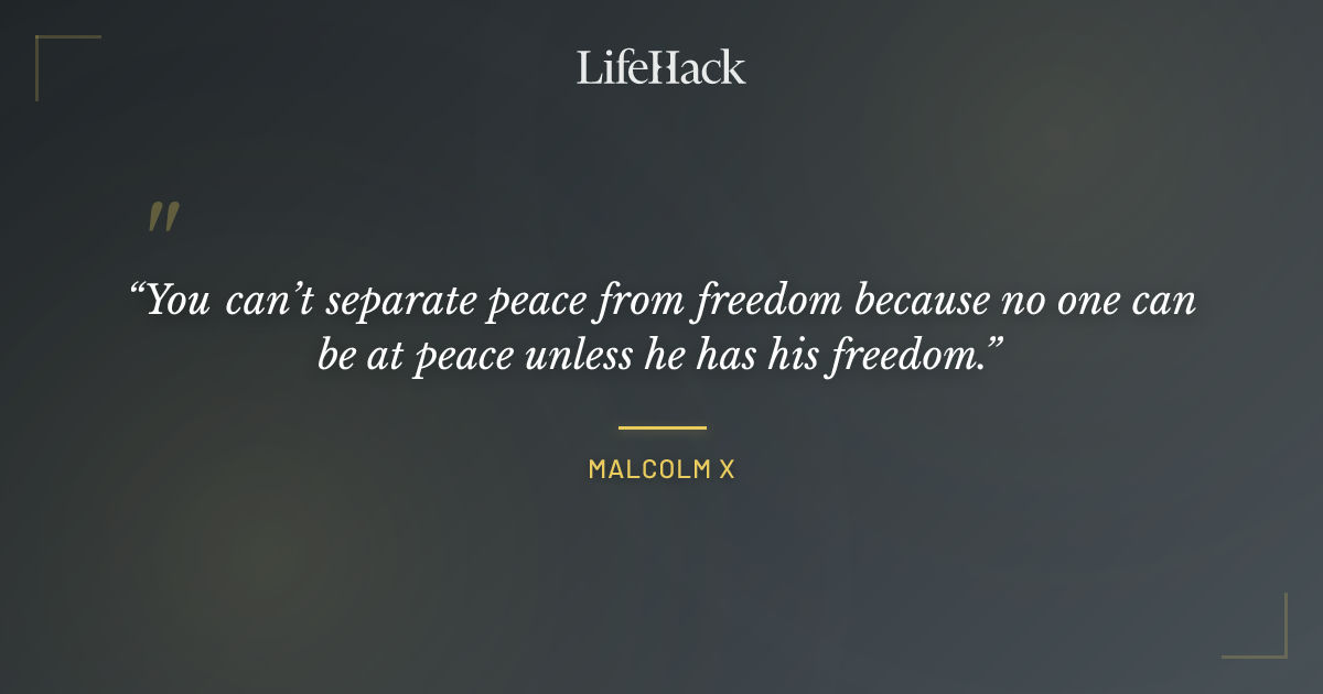 Quote by Malcolm X