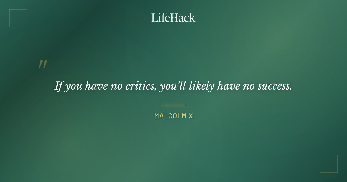 Quote by Malcolm X