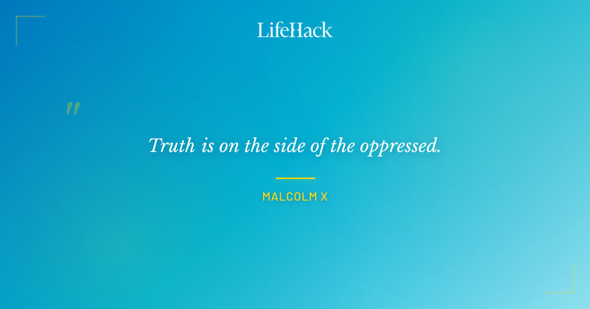 Quote by Malcolm X