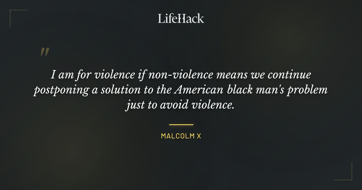 Quote by Malcolm X