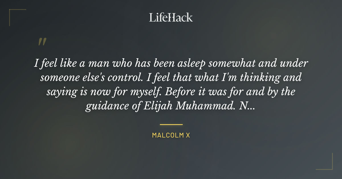Quote by Malcolm X