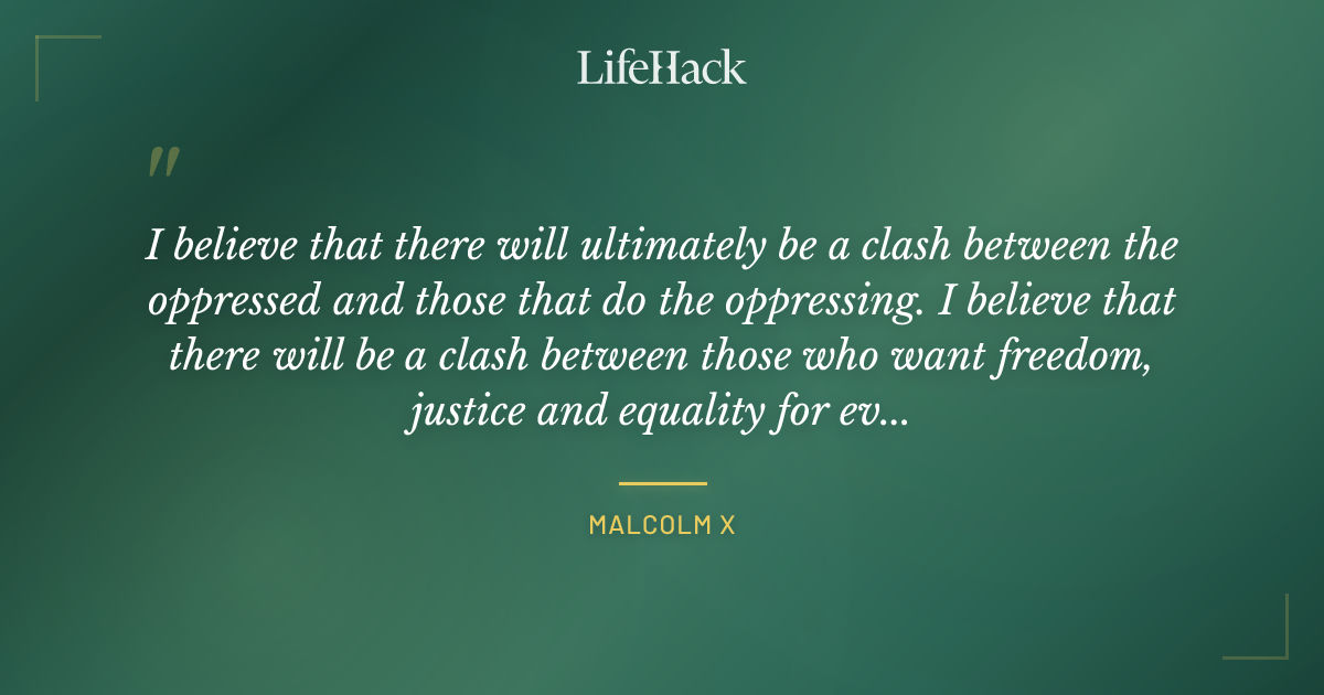 Quote by Malcolm X
