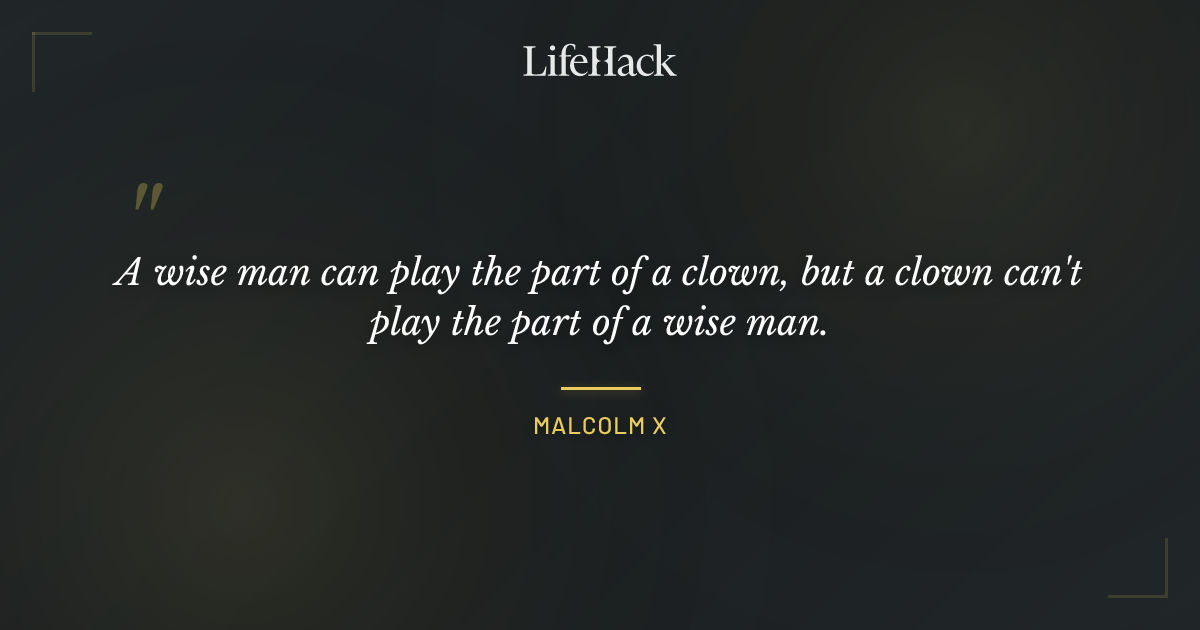 Quote by Malcolm X