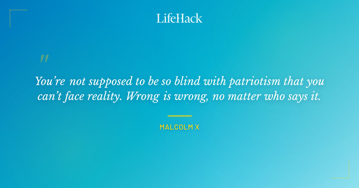 Quote by Malcolm X