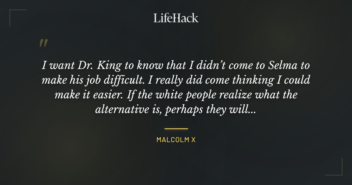 Quote by Malcolm X