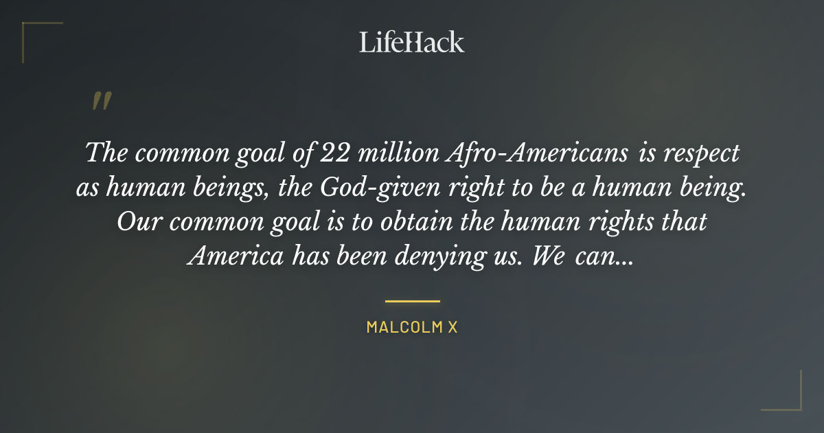 Quote by Malcolm X