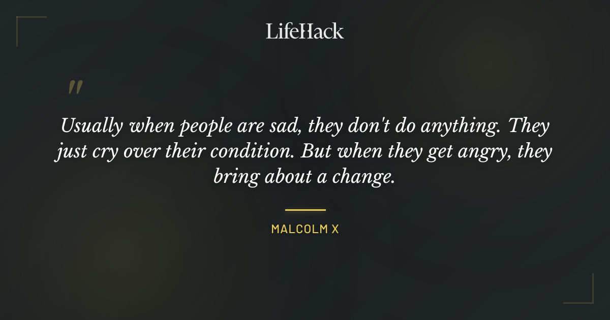 Quote by Malcolm X
