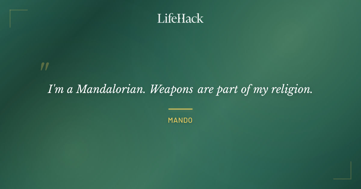 Quote by Mando