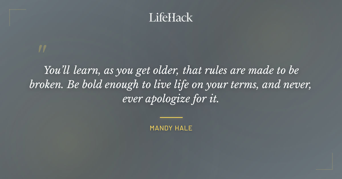 Quote by Mandy Hale