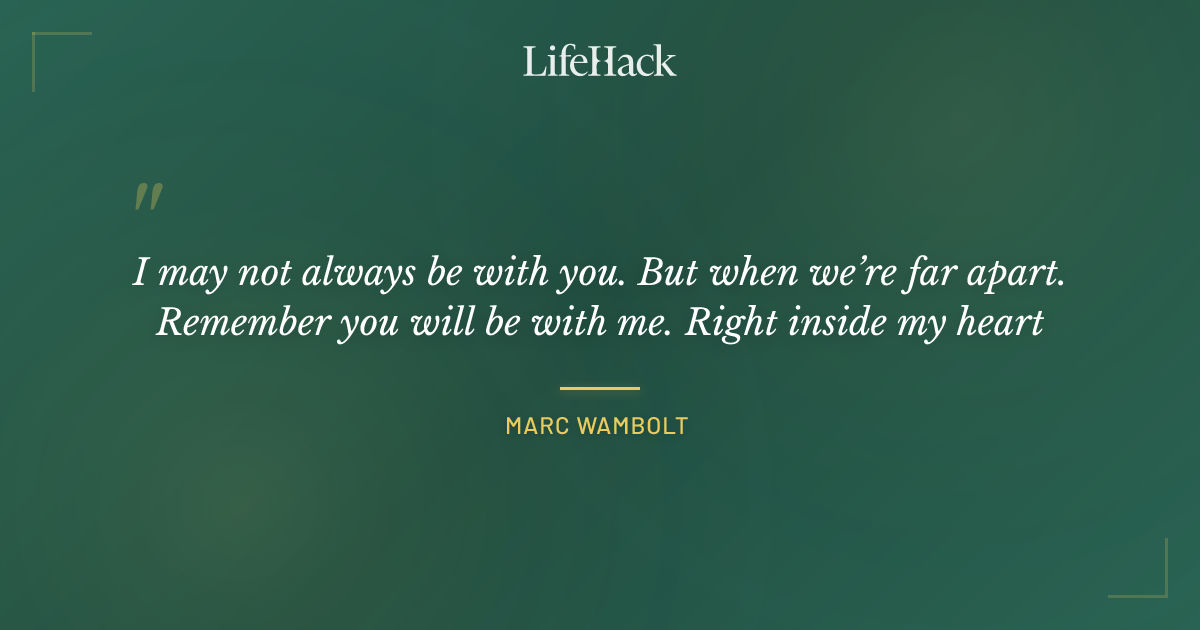 Quote by Marc Wambolt