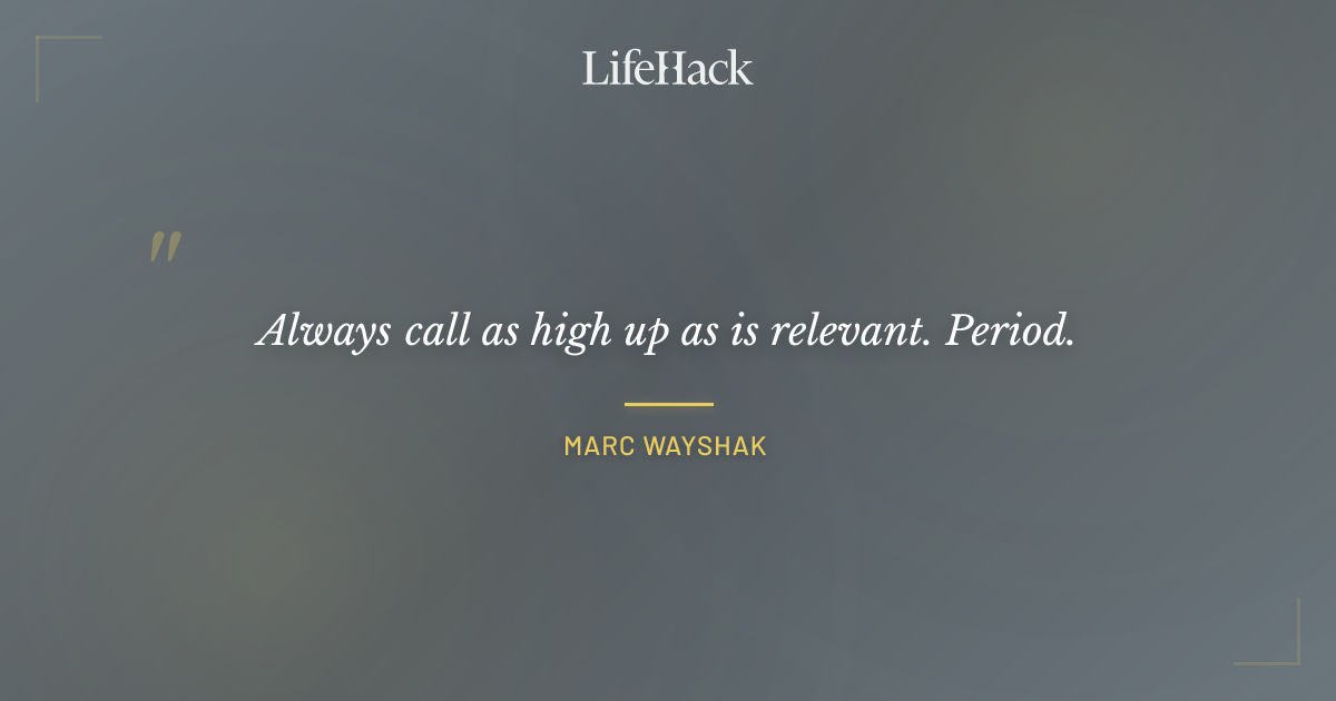 Quote by Marc Wayshak