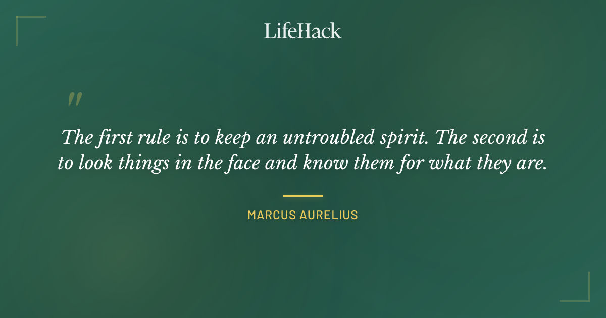 Quote by Marcus Aurelius