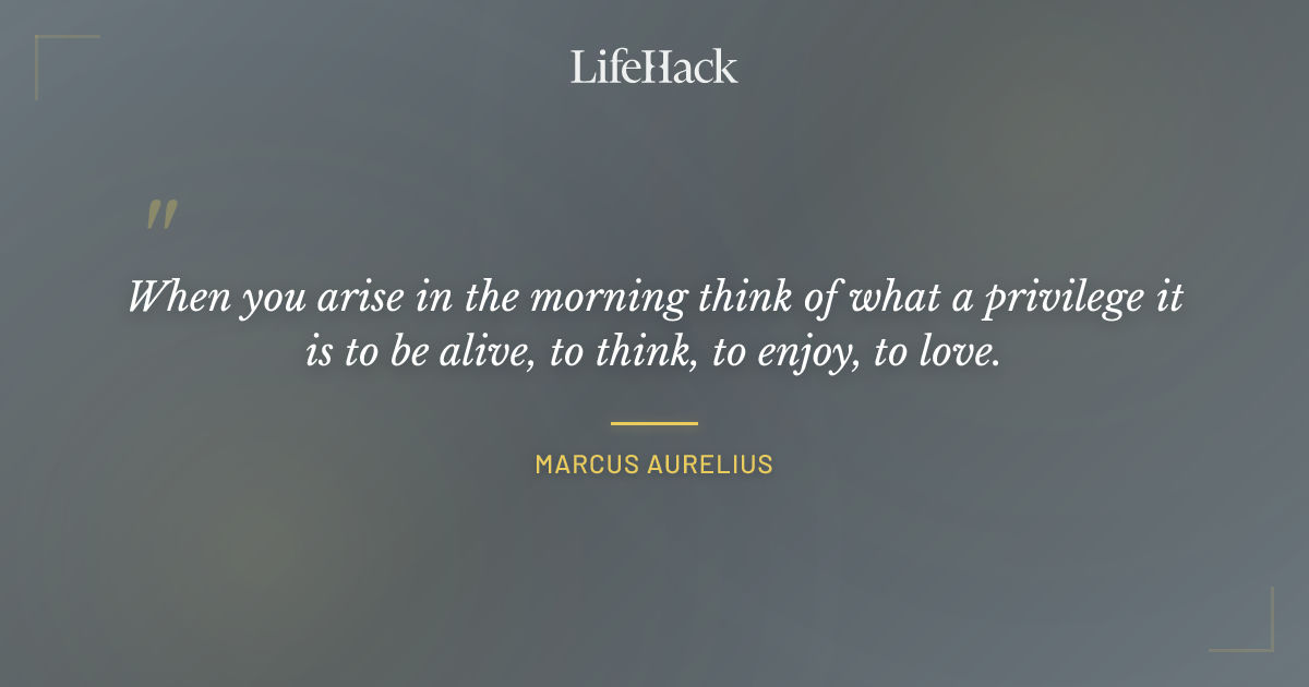 Quote by Marcus Aurelius