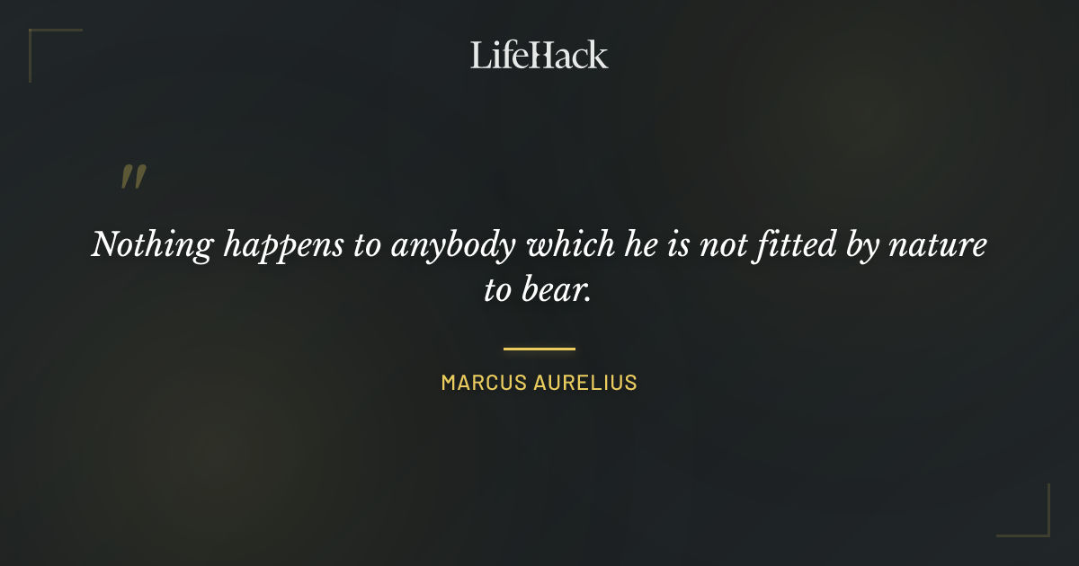 Quote by Marcus Aurelius