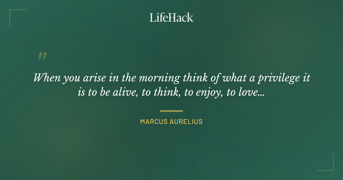 Quote by Marcus Aurelius