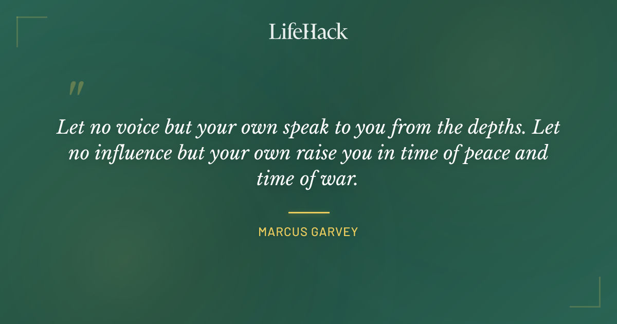 Quote by Marcus Garvey