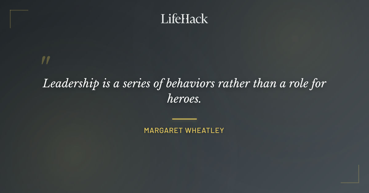 Quote by Margaret Wheatley