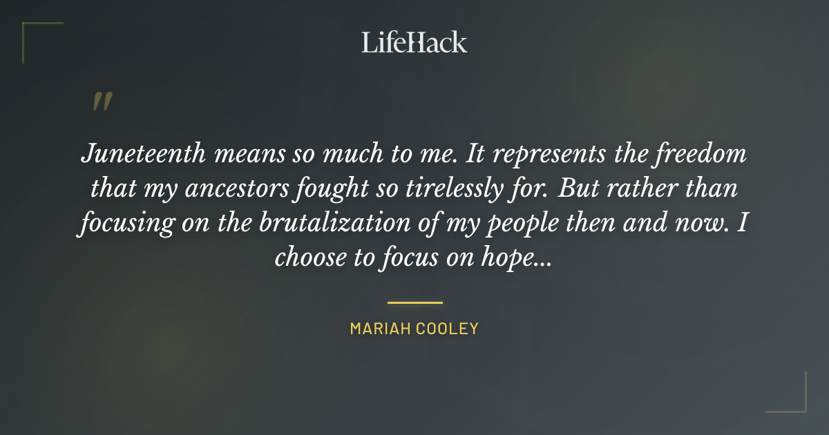 Quote by Mariah Cooley