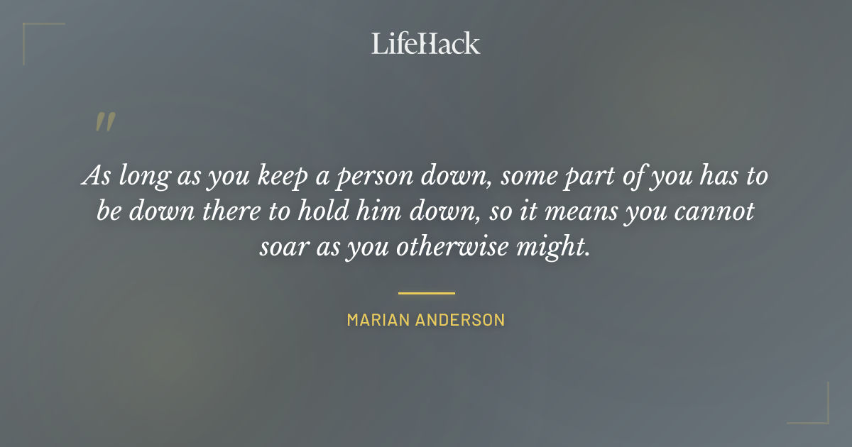 Quote by Marian Anderson