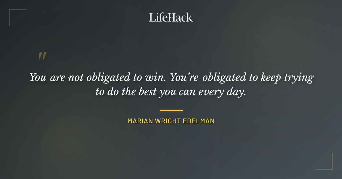 Quote by Marian Wright Edelman