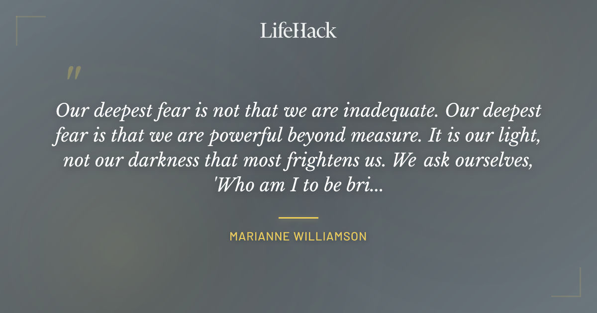 Quote by Marianne Williamson