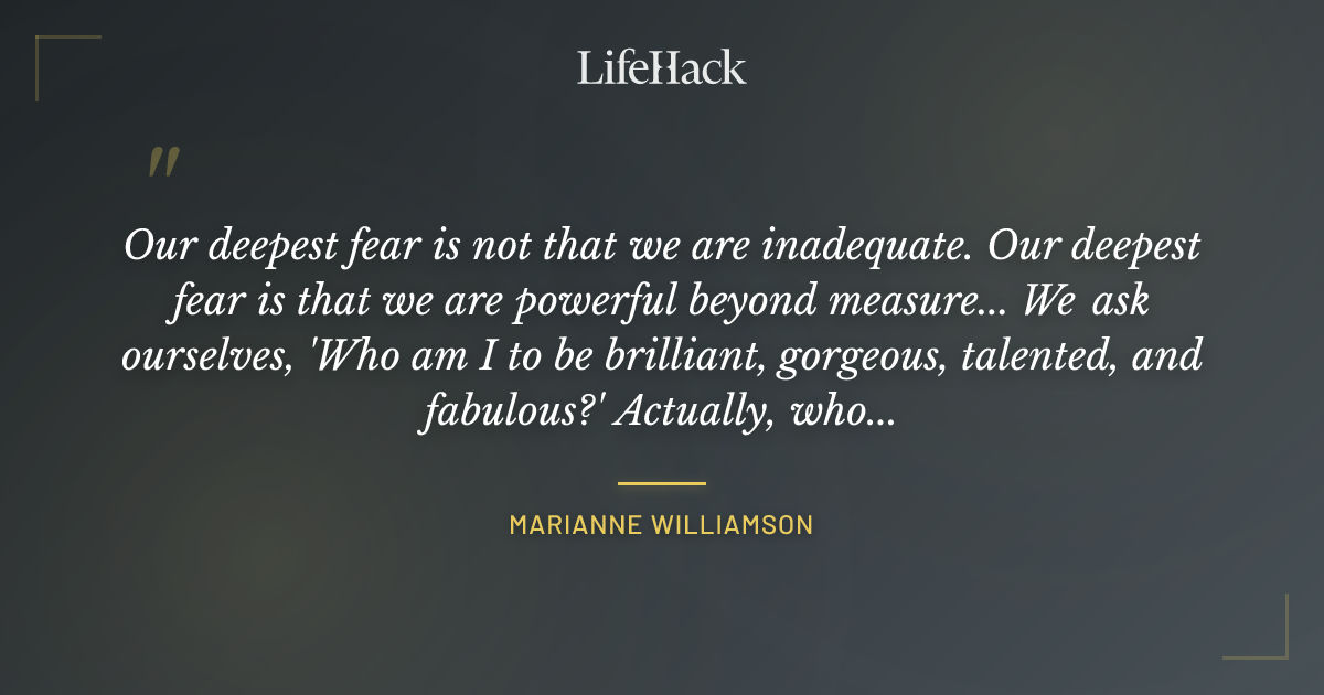 Quote by Marianne Williamson